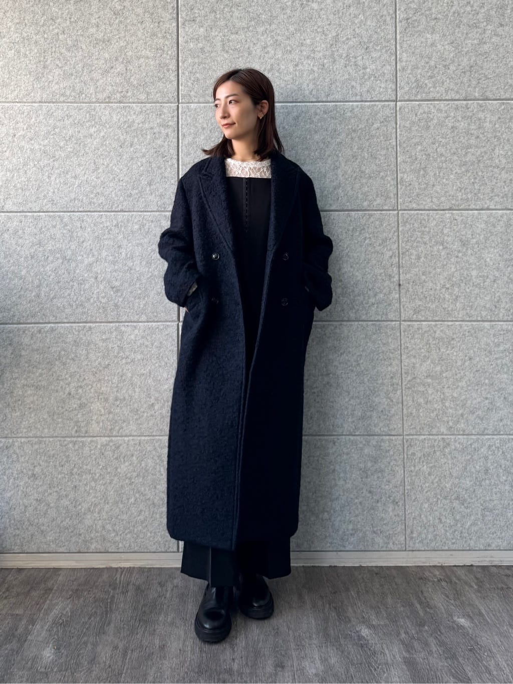 uchi__yamaさんの「CODE A｜M long coat」を使ったコーディネート