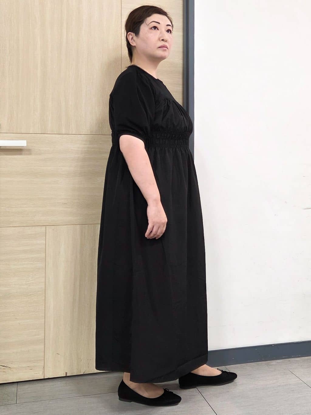 にゃみさんの「grove｜【洗える/二の腕カバー】一枚で映える！ビスチェドッキングワンピース」を使ったコーディネート