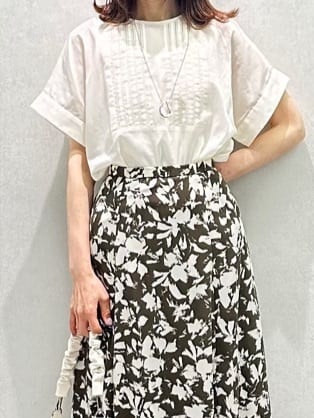 Miwaさんの「UNTITLED｜リーベルラメベア天竺プルオーバファブリック」を使ったコーディネート