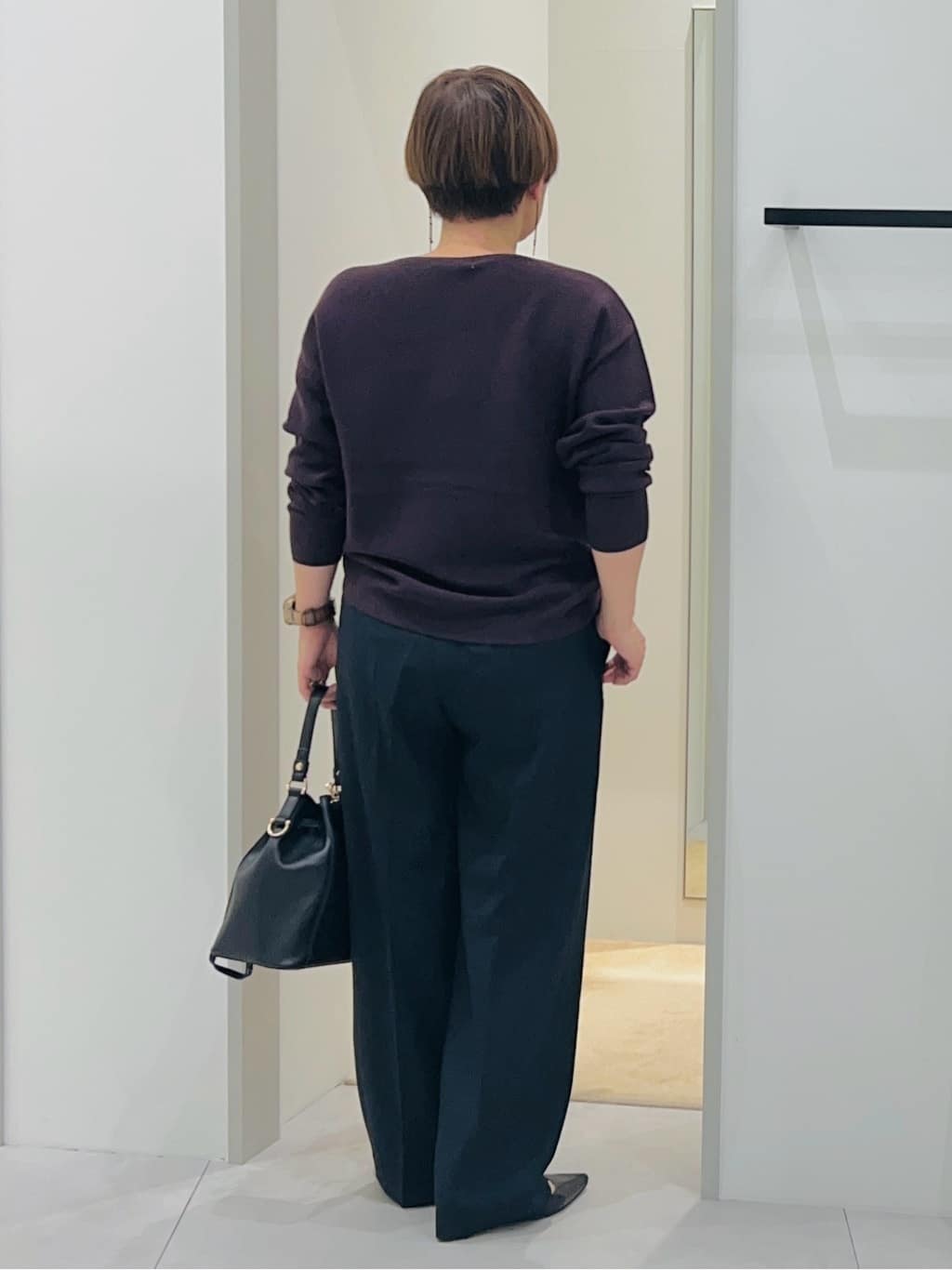 タナさんの「THE SHOP TK｜【S-XLサイズ/選べる7色】どこから見ても美しい ガーターニット/毛玉になりにくい/洗濯機OK」を使ったコーディネート