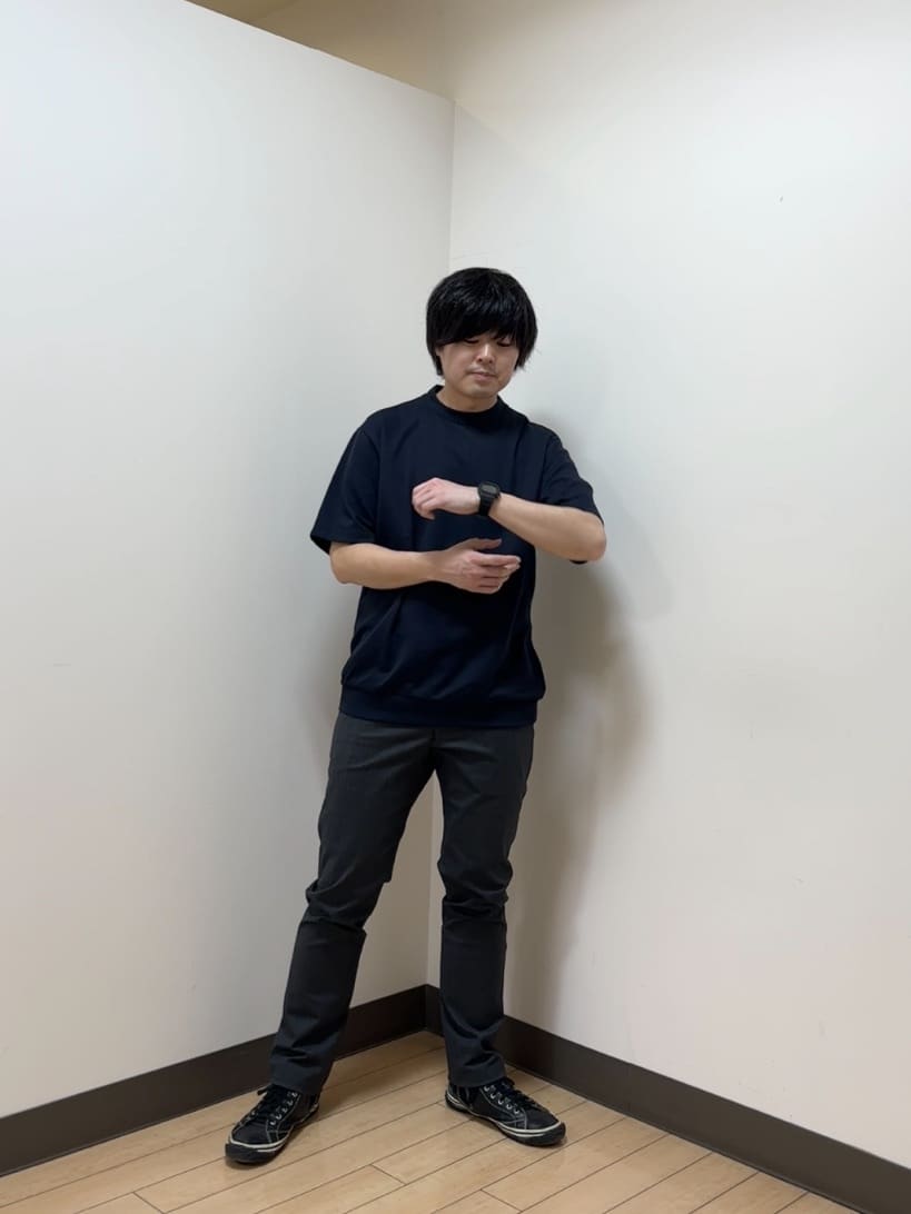 あきやまさんの「TAKEO KIKUCHI｜【Made in JAPAN】播州織 ヘリンボン ストレート パンツ」を使ったコーディネート