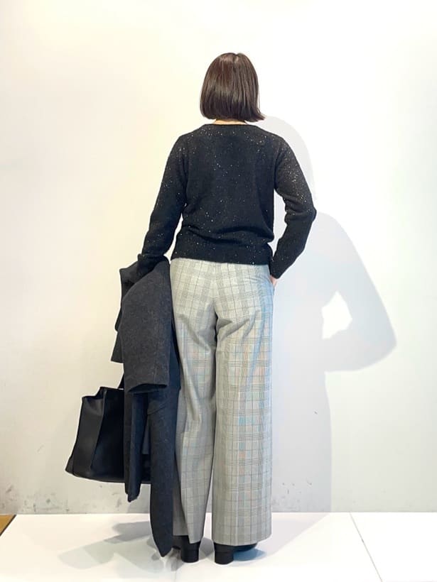 murayamaさんの「INDIVI｜【軽量／ウール混】ライトフォルム ロングコート」を使ったコーディネート