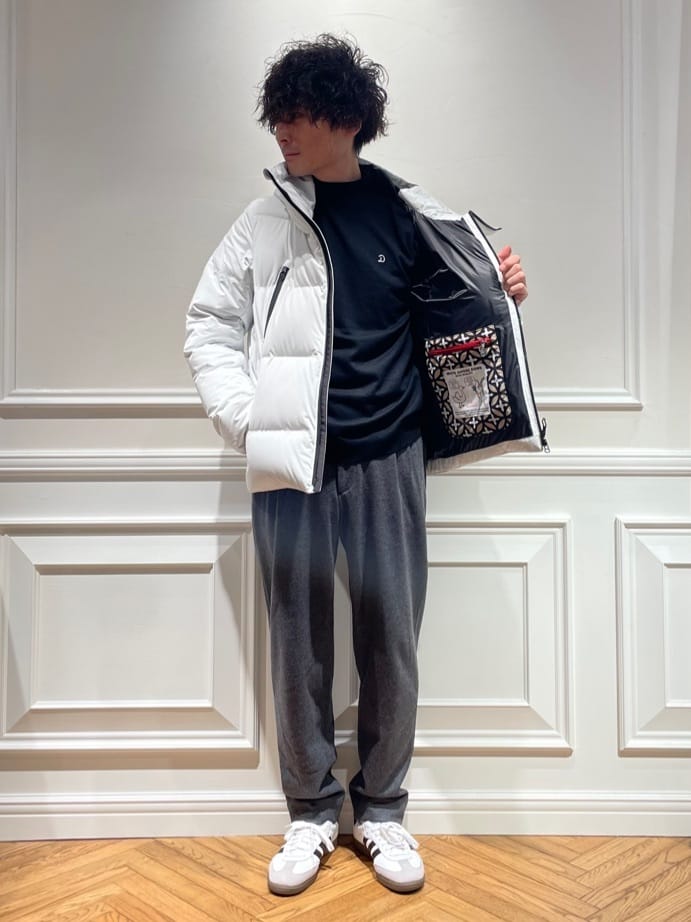 橋本さんの「DRESSTERIOR｜◆サスティナブル タートルニット」を使ったコーディネート