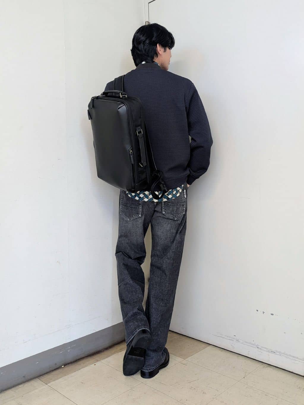 ryoさんの「TAKEO KIKUCHI｜【COOL CITY WEAR】籠目アート柄 サッカーシャツ /通気性」を使ったコーディネート