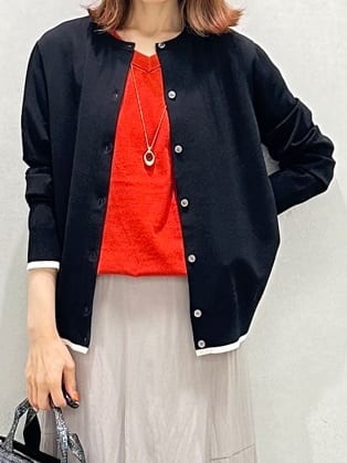 Miwaさんの「UNTITLED｜【洗える/前後2WAY】ネックプルオーバーニット」を使ったコーディネート