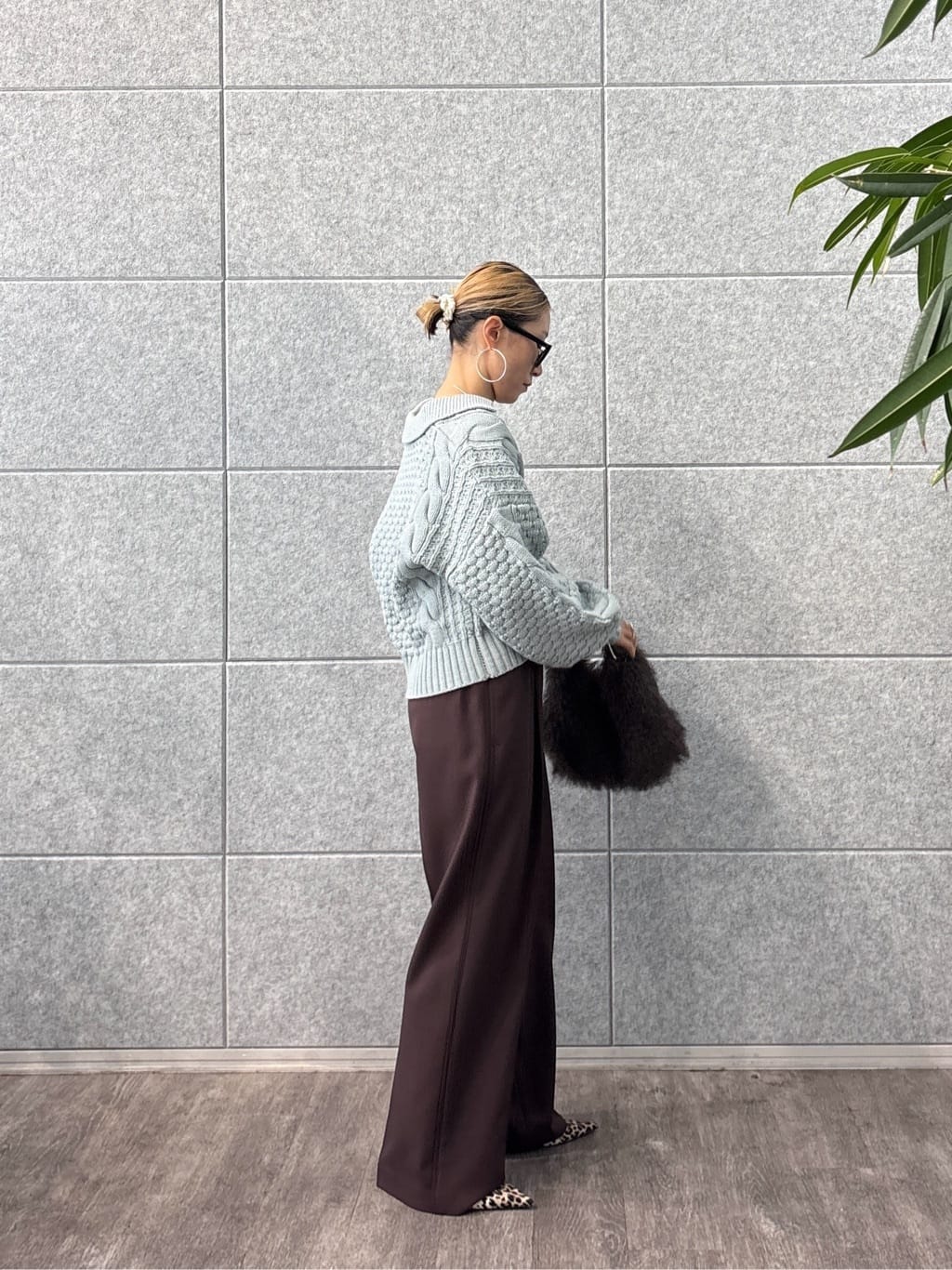 kotakiさんの「INDIVI｜スキッパーフォルムニット」を使ったコーディネート