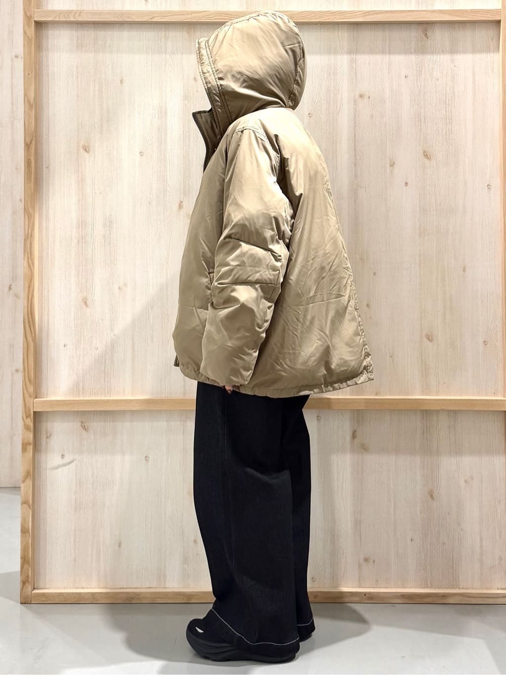 nanaさんの「THE SHOP TK｜【ぎゅっとされているような暖かさ】撥水中綿ブルゾン」を使ったコーディネート