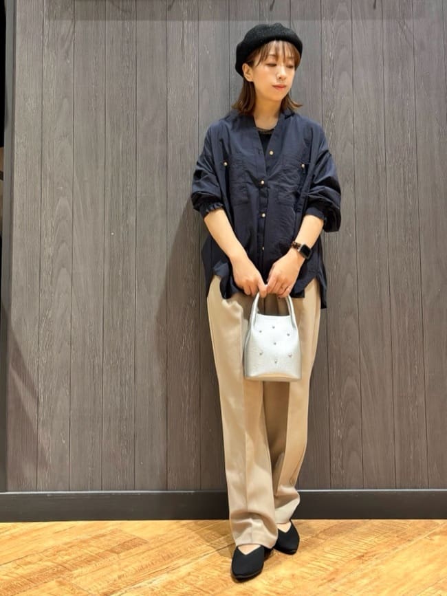 meiさんの「SHOO･LA･RUE｜【S-LL】ウエストリボンがアクセント ゆったりテーパードパンツ」を使ったコーディネート