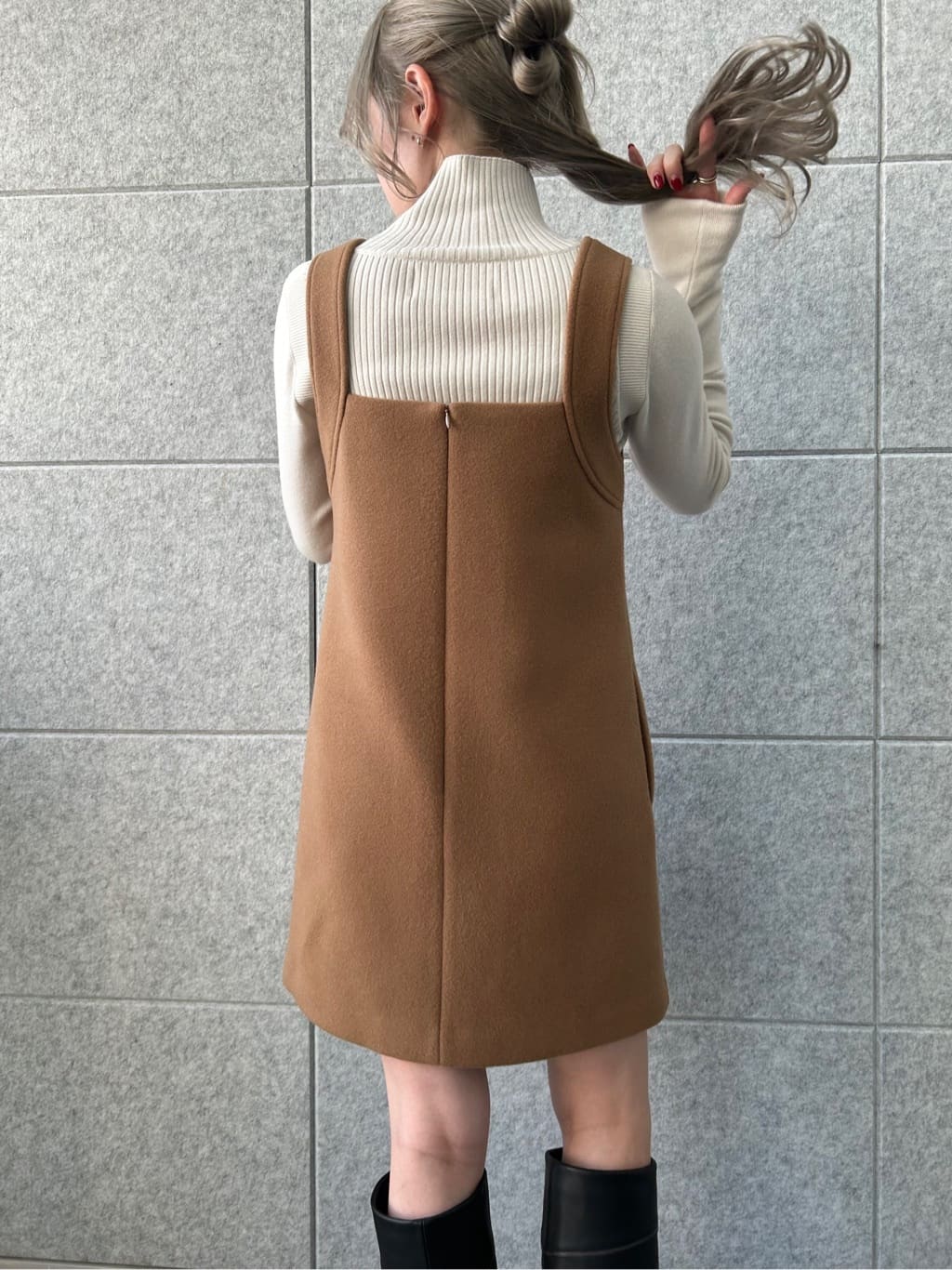 honoka Aさんの「CODE A｜wool mini dress」を使ったコーディネート