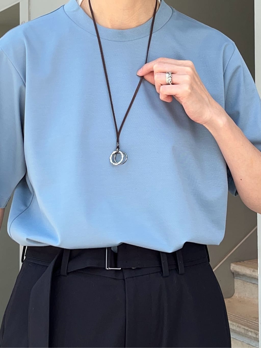 神野（jinno）さんの「TAKEO KIKUCHI｜【TAKEO KIKUCHI &times; THE BEDFORD HOTEL】オールメタルフレーム サングラ」を使ったコーディネート