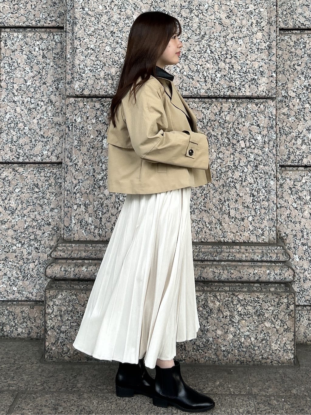 sayaさんの「OPAQUE.CLIP｜フェザーヤーンニット【洗濯機OK／抗ピル】」を使ったコーディネート