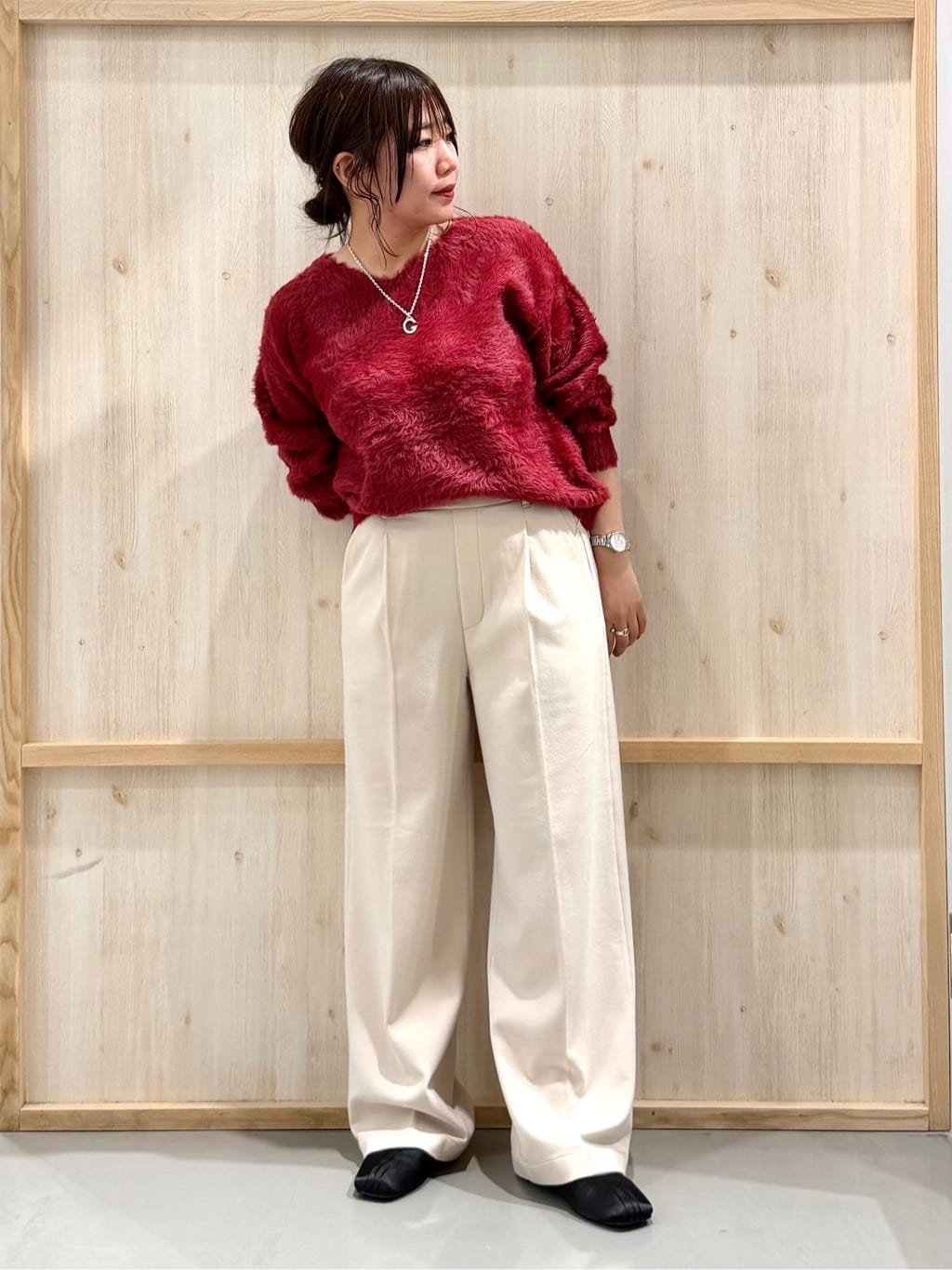 nanaさんの「THE SHOP TK｜【ぎゅっとされているような暖かさ】撥水中綿ブルゾン」を使ったコーディネート