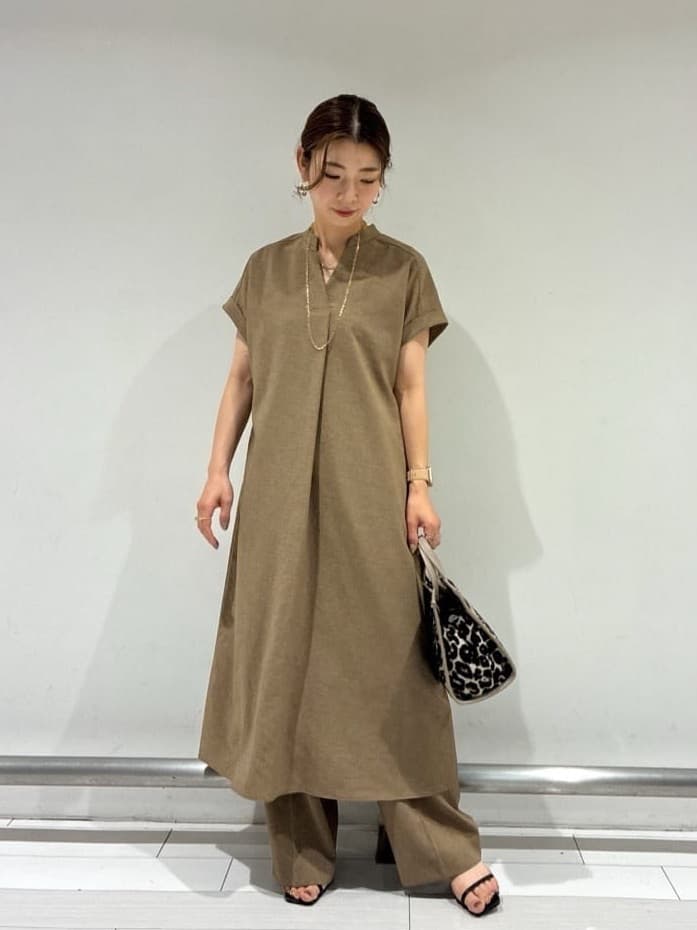 Rinさんの「UNTITLED｜【UV/はっ水/セットアップ可】リラククールパンツ」を使ったコーディネート