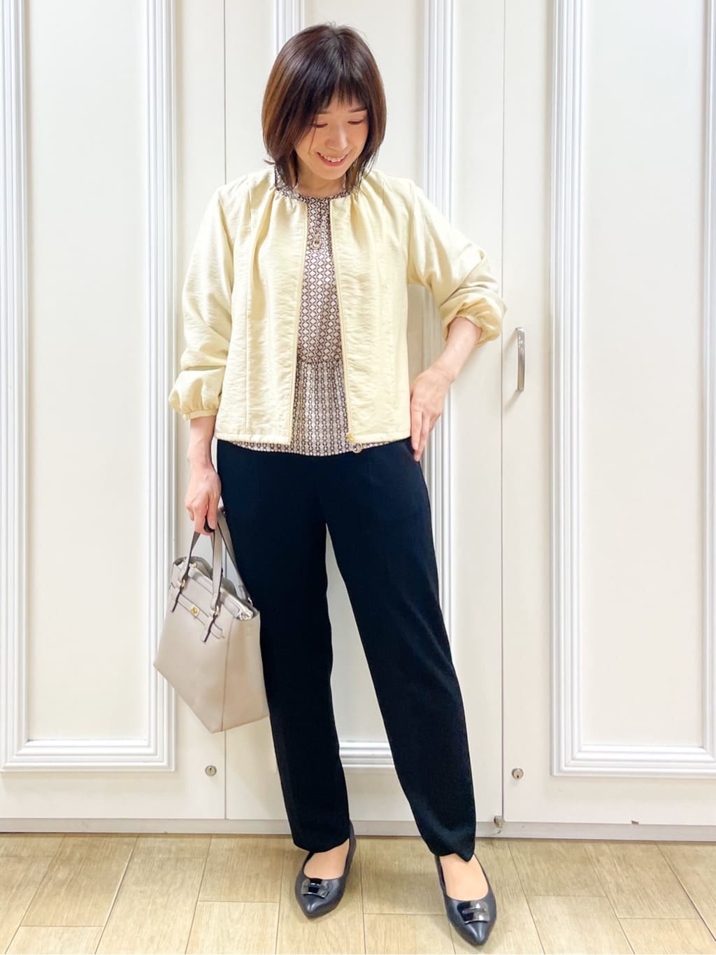 めいさんの「Reflect｜【SS-4Lサイズ】匠センタープレスベーシックパンツ」を使ったコーディネート