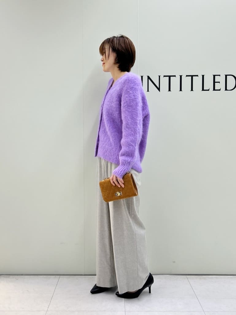 Mikiさんの「UNTITLED｜【ゆったり】アルパカ混シャギー カーディガン」を使ったコーディネート