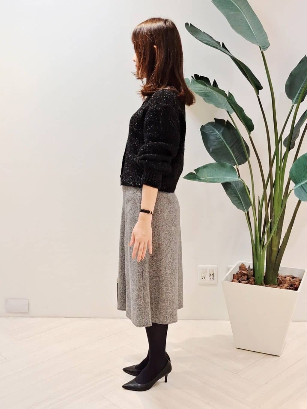 YuKaRiさんの「UNTITLED｜【ラメ風/着映え】ファンシーヤーン カーディガン」を使ったコーディネート