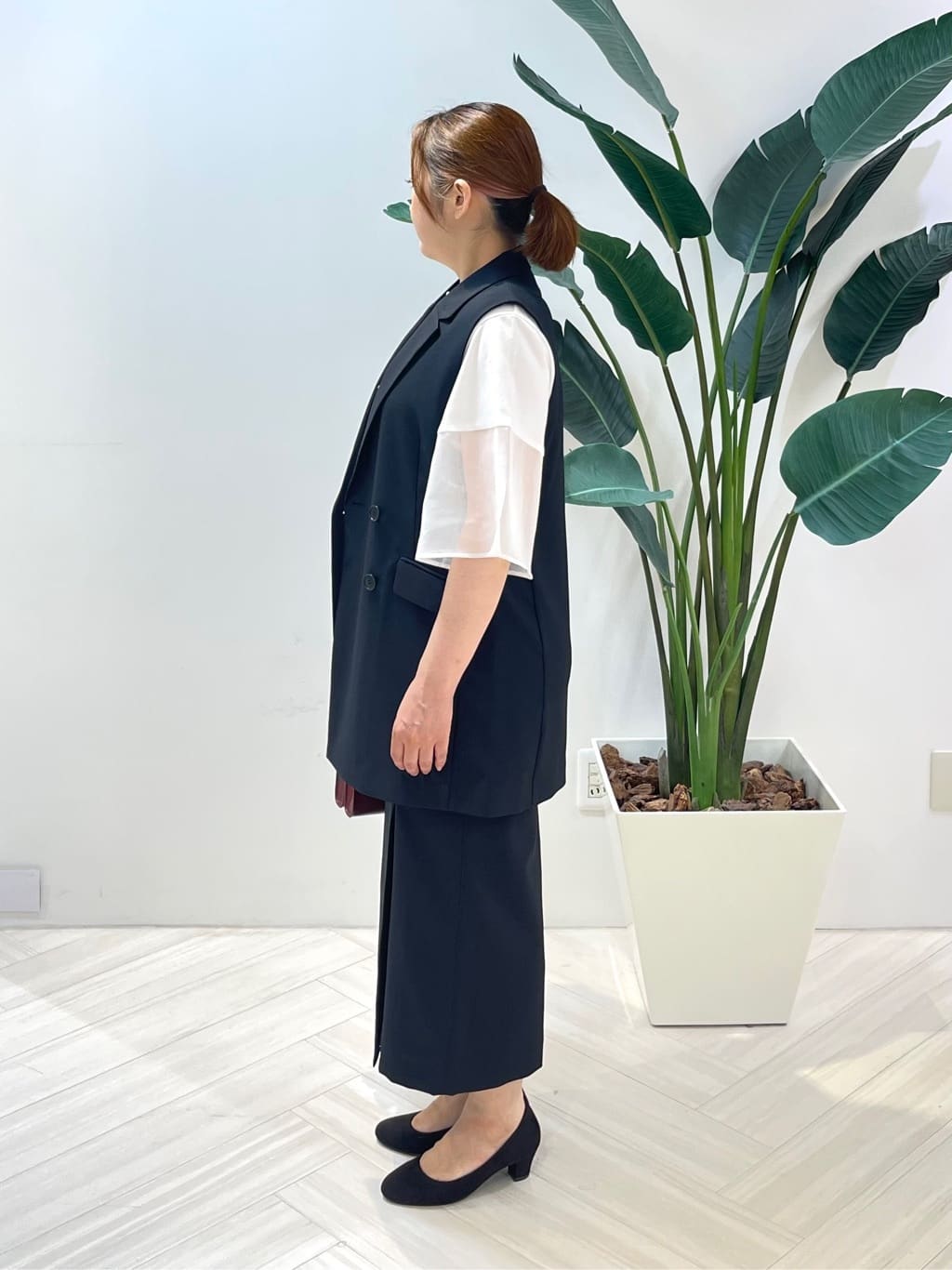 Tomoさんの「UNTITLED｜【セットアップ可/洗える】スラブテーラードカラージレ」を使ったコーディネート
