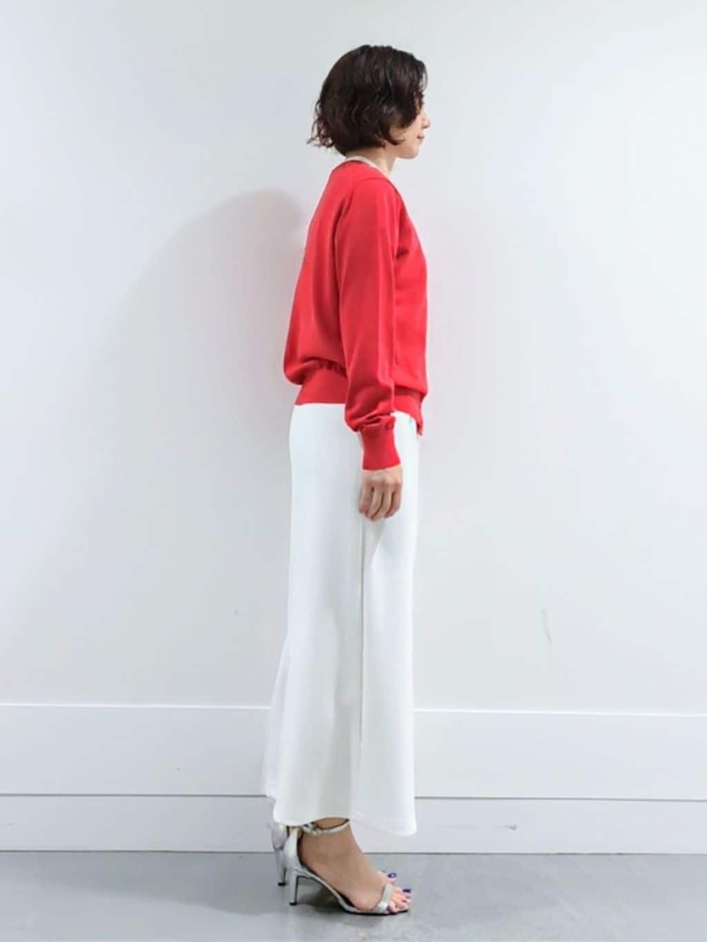 ミズタさんの「UNTITLED｜【シアー】チェックスタンドネックブラウス」を使ったコーディネート
