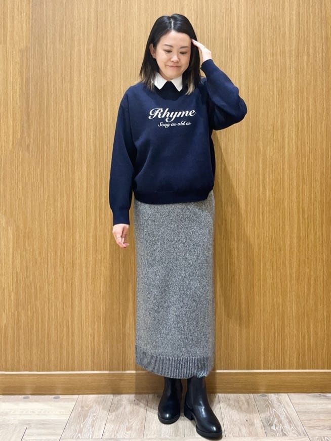 aさんの「OPAQUE.CLIP｜カシミヤブレンドウールミドルピーコート」を使ったコーディネート