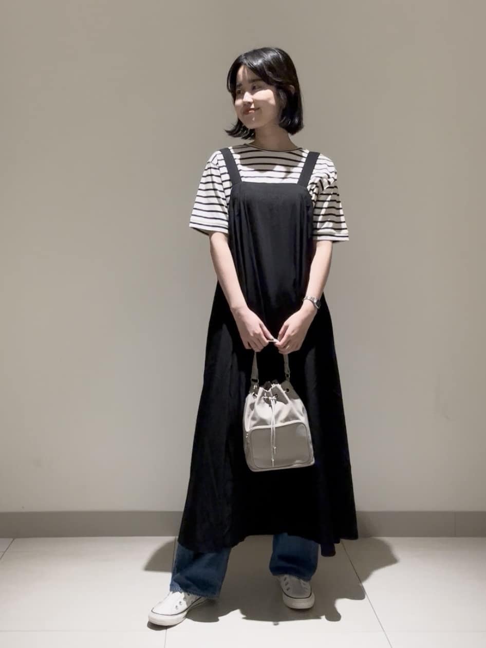 mayuさんの「Dessin｜【洗える】ナイロンジャンパースカート」を使ったコーディネート