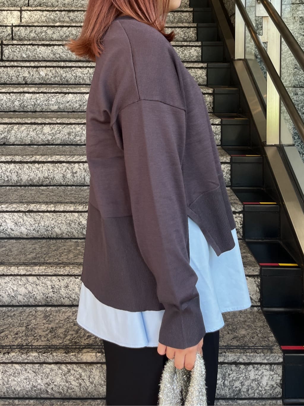 HANNAさんの「OPAQUE.CLIP｜《ツインセット》リラクシーサイドスリットニット&times;ドッキングタンク【洗濯機洗い可】」を使ったコーディネート