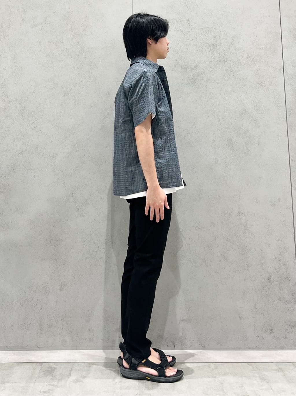 SHI-MAさんの「THE SHOP TK｜パーフェクテックリンクス半袖Tシャツ 【接触冷感／吸水速乾／UVカット／洗濯機OK】」を使ったコーディネート