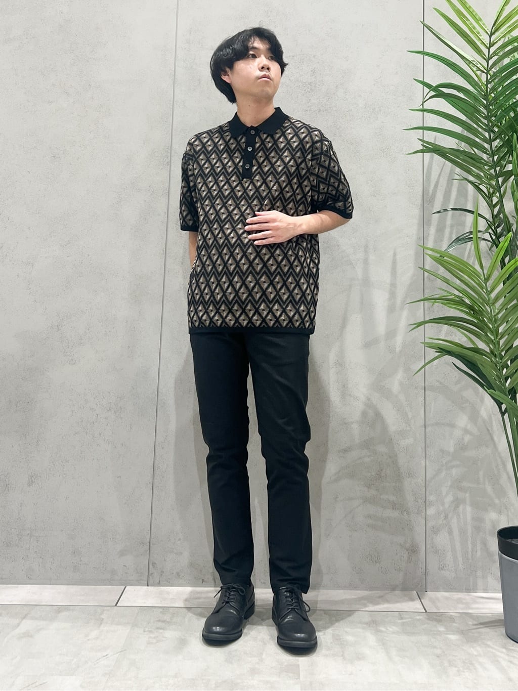 SHI-MAさんの「THE SHOP TK｜ジオメニットポロシャツ　【洗濯機OK】」を使ったコーディネート