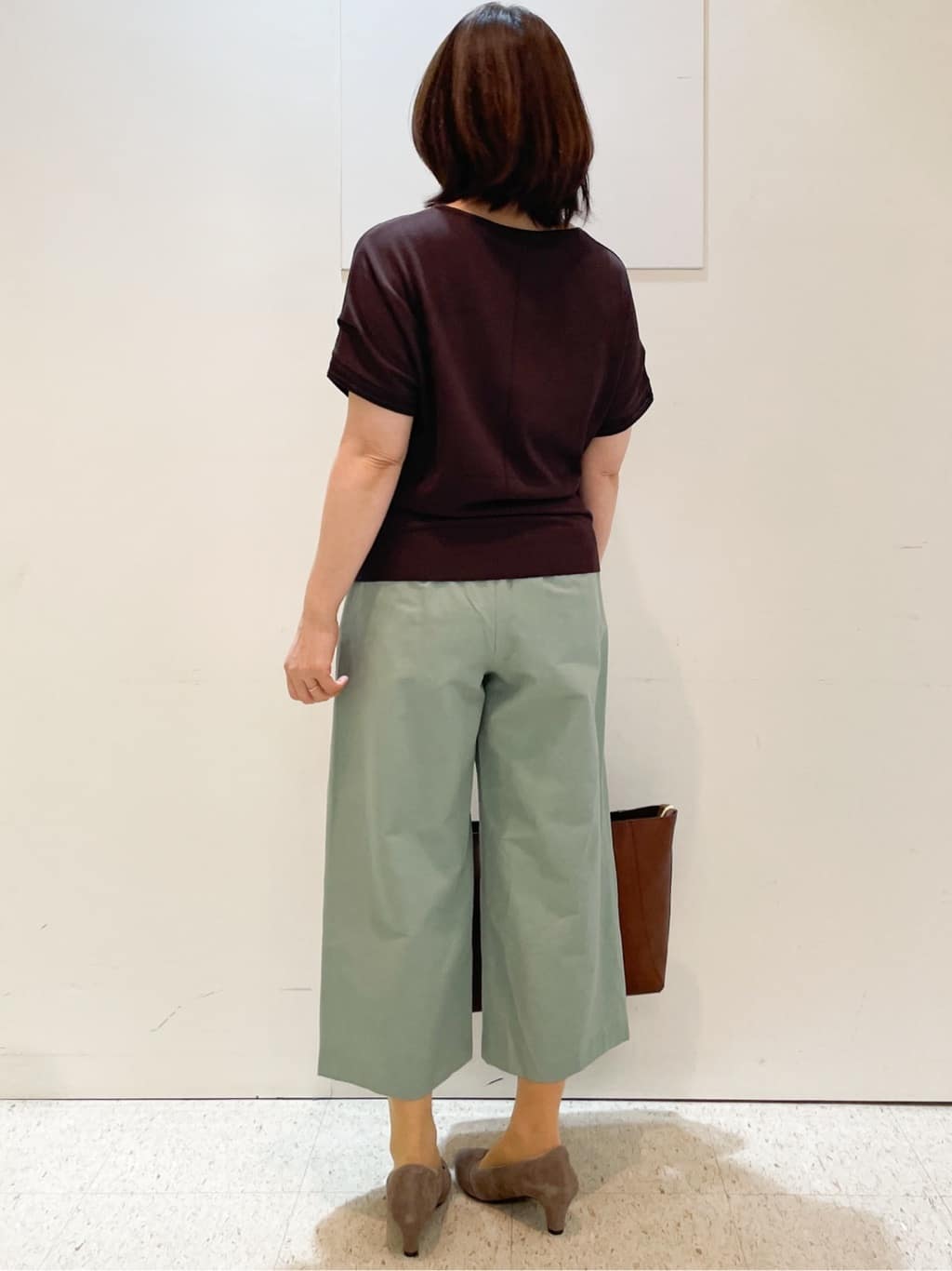 めいさんの「Reflect｜【お腹・腰周りすっきり見え◎】ストレッチワイドクロップドパンツ」を使ったコーディネート
