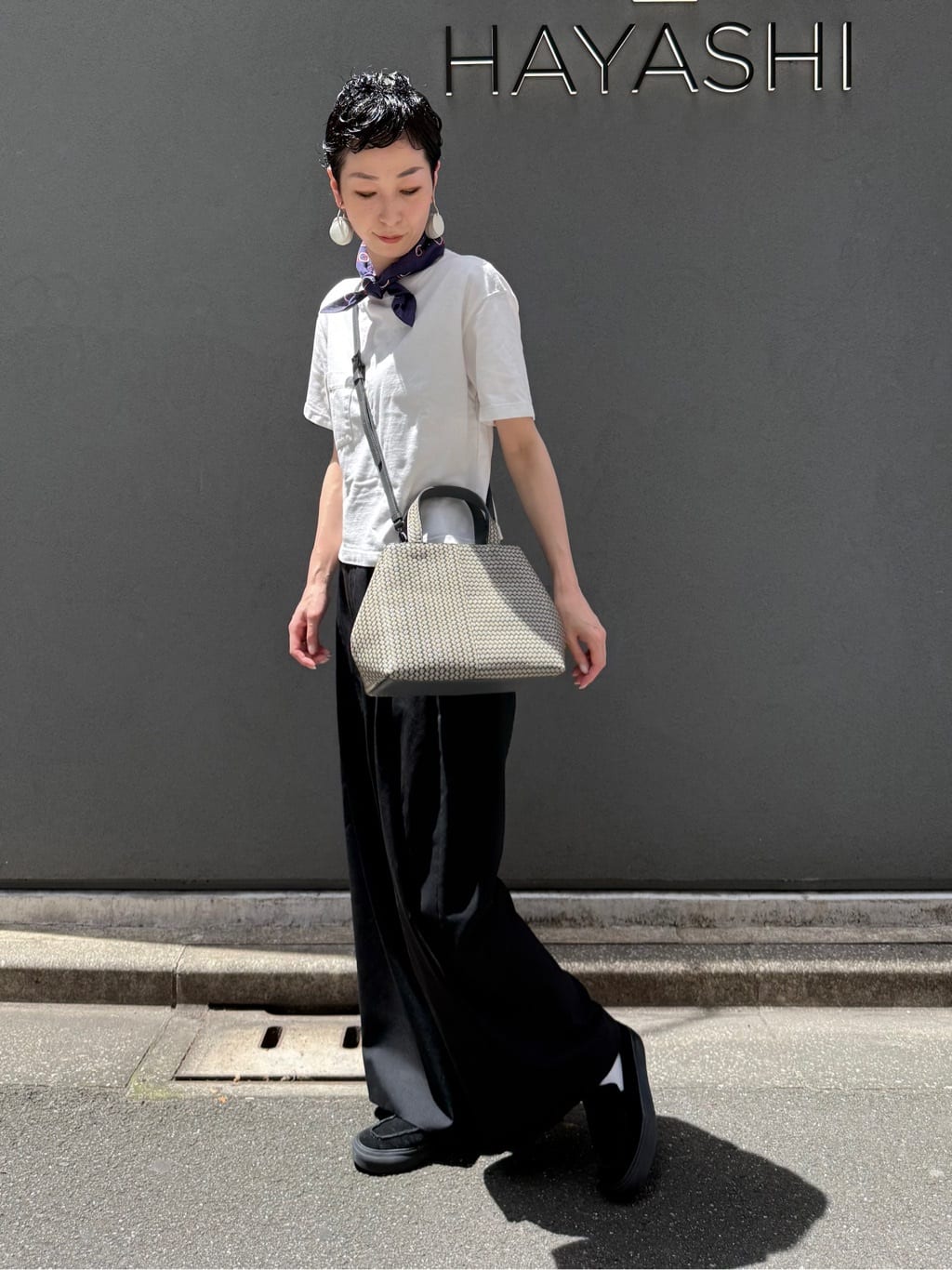 Kさんの「HIROKO HAYASHI｜OTTICA（オッティカ）2wayショルダーバッグ」を使ったコーディネート