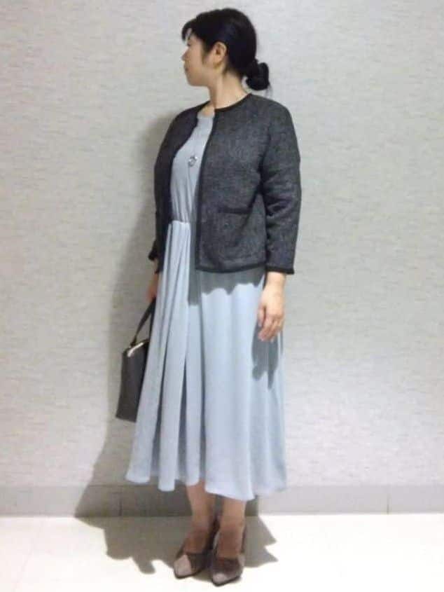 sakoさんの「Reflect｜【軽い着心地】メッシュツイードジャケット」を使ったコーディネート