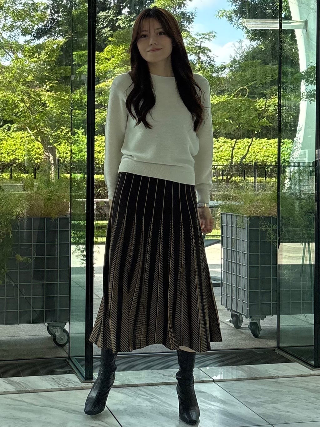 sayaさんの「COUP DE CHANCE｜【フランス産ホワイトダックダウン／FP800保温性◎／抗菌防臭／手洗い可】ロングダウンコート」を使ったコーディネート