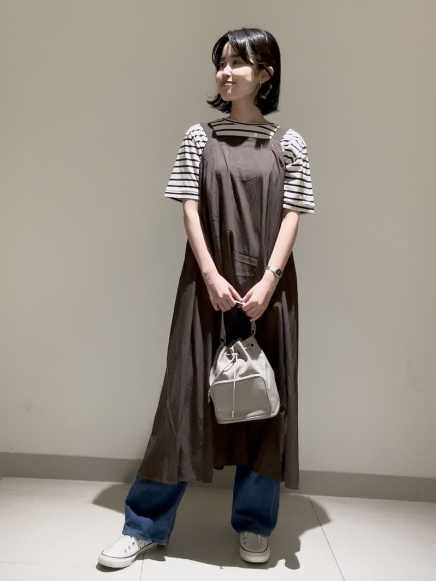 mayuさんの「Dessin｜【洗える】ナイロンジャンパースカート」を使ったコーディネート