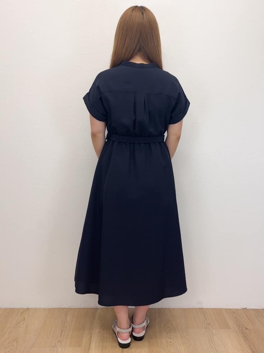Haruさんの「OPAQUE.CLIP｜《7色展開／XS-LLサイズ》ダブルポケットスキッパーシャツワンピース【吸水速乾／防シワ／イージーア」を使ったコーディネート