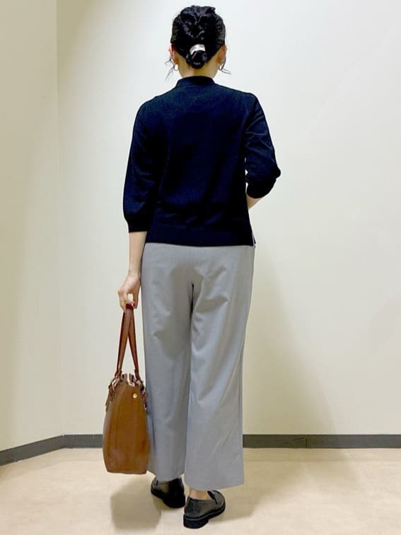  beni_gingerさんの「Reflect｜【透けにくい◎】衿付き七分袖ニット」を使ったコーディネート