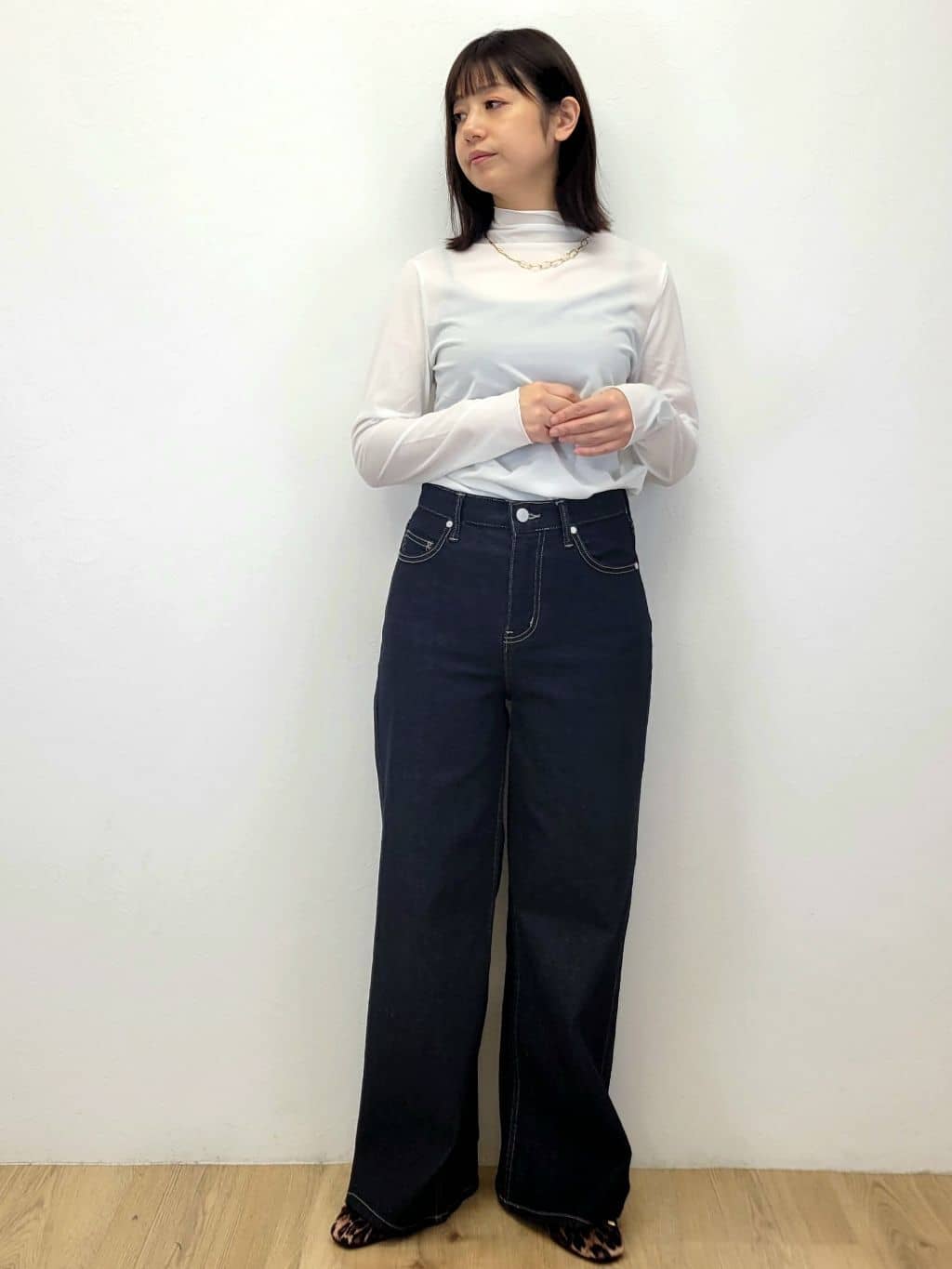 LISAさんの「OPAQUE.CLIP｜スナップボタンニットカーディガン【UVケア／洗濯機OK】《6col／S～LL》」を使ったコーディネート