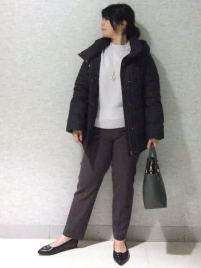 sakoさんの「Reflect｜【SS-4Lサイズ】フーデッドミドルダウンコート」を使ったコーディネート