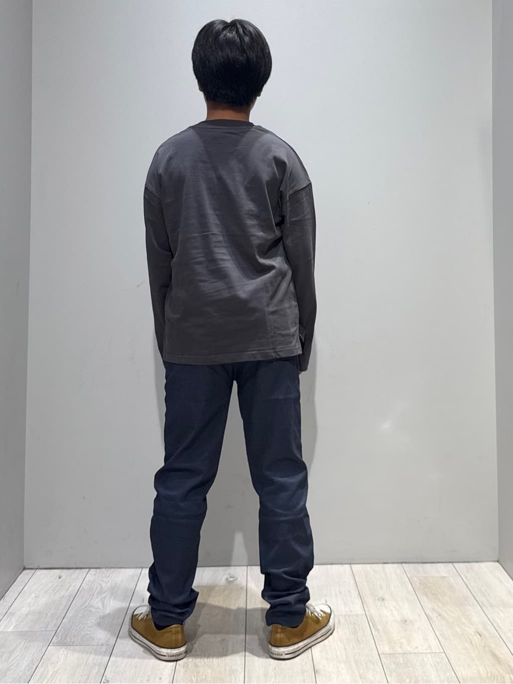 kuboさんの「THE SHOP TK｜【110－160／6色展開】コットン長袖Ｔシャツ/洗濯機OK」を使ったコーディネート