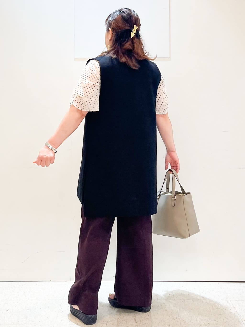 kimmyさんの「Reflect｜【マシンウォッシュ可／セットアップ可】コツキ柄プリントブラウス」を使ったコーディネート
