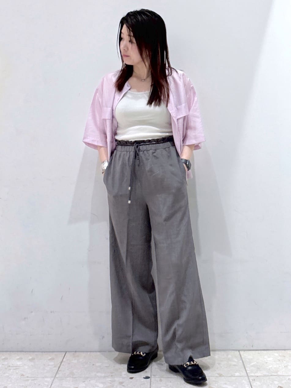mameさんの「OPAQUE.CLIP｜シアーダブルポケットシャツ【洗濯機洗い可】」を使ったコーディネート