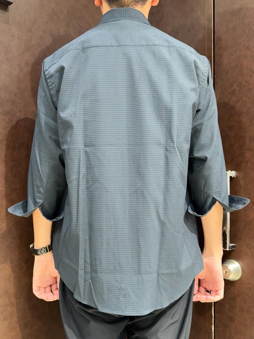 shuheiさんの「TAKEO KIKUCHI｜【COOL CITY WEAR】DotAir（R）サッカー シャツ」を使ったコーディネート