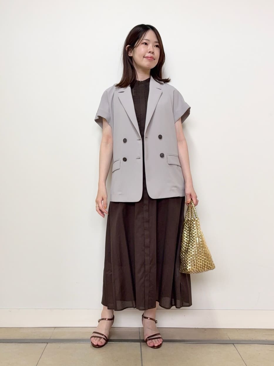 asamiさんの「UNTITLED｜メタリックメッシュトート」を使ったコーディネート