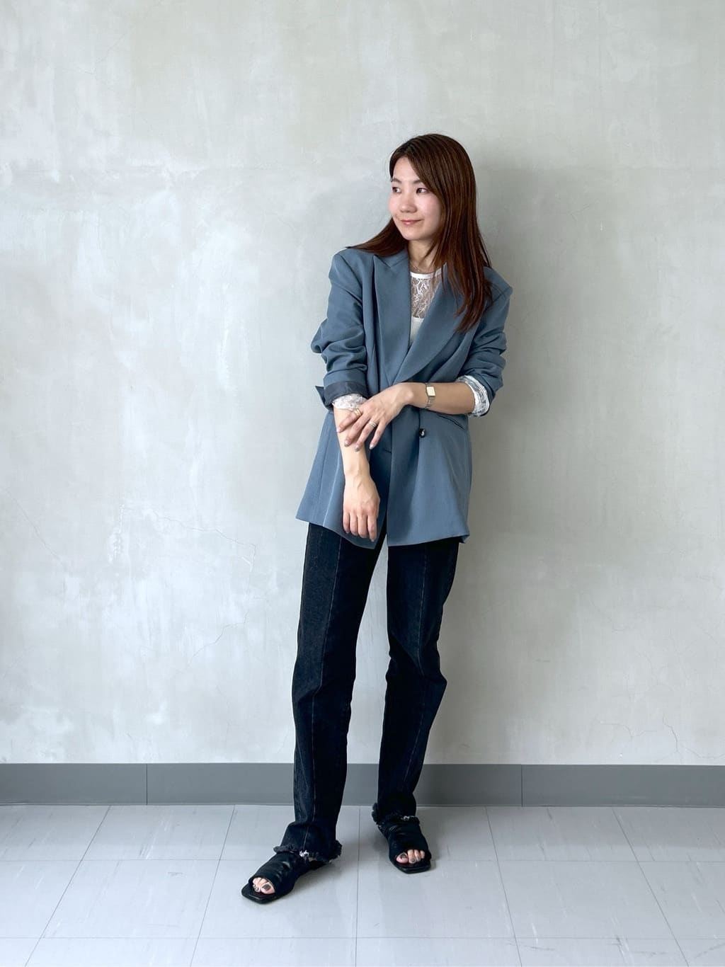 takaさんの「INDIVI｜牛革23㎜スライドベルト」を使ったコーディネート