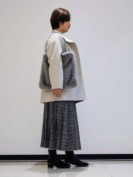 gissyさんの「INDIVI｜【2WAY】フェイクファートート」を使ったコーディネート