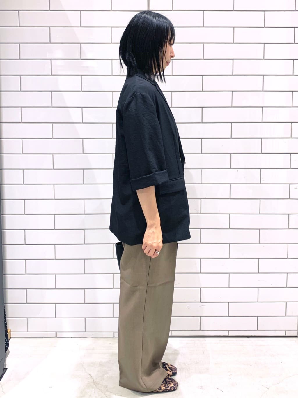 matsuさんの「OPAQUE.CLIP｜リネンライクダブルジャケット【洗える】」を使ったコーディネート