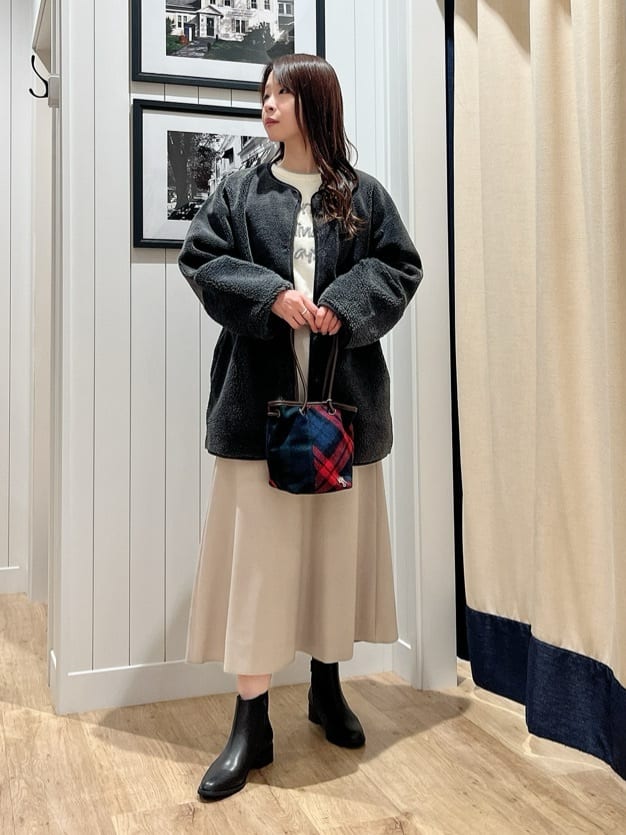 mihoさんの「Dessin｜【2WAY】フェイクムートンコート」を使ったコーディネート