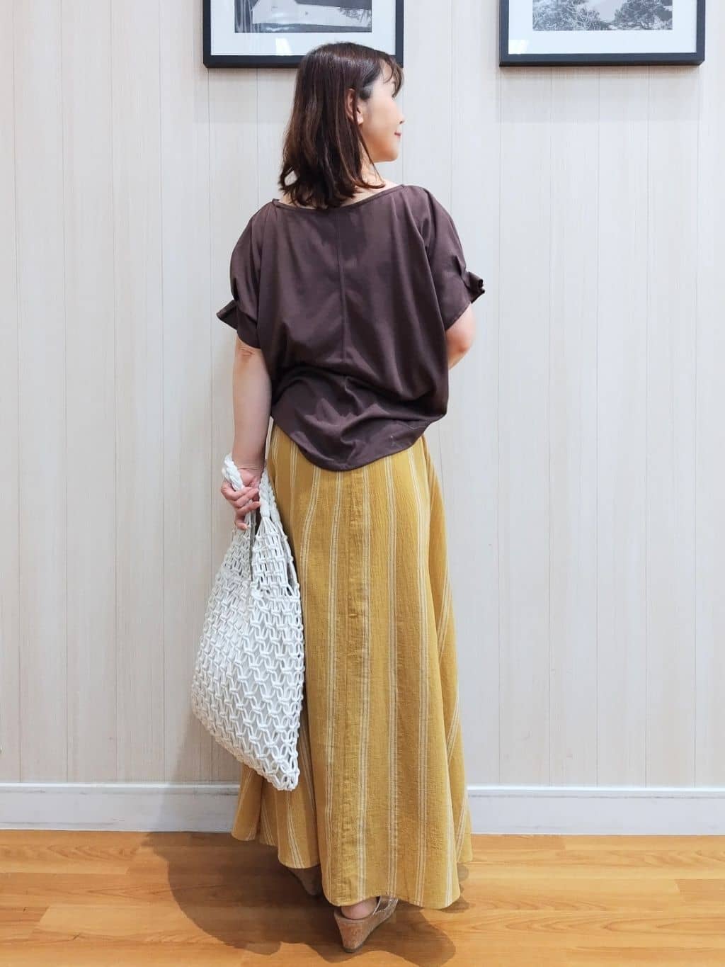 yseさんの「SHOO･LA･RUE｜【S-LL/UV/プチプラ】お袖タックで好印象 デザインTシャツ」を使ったコーディネート