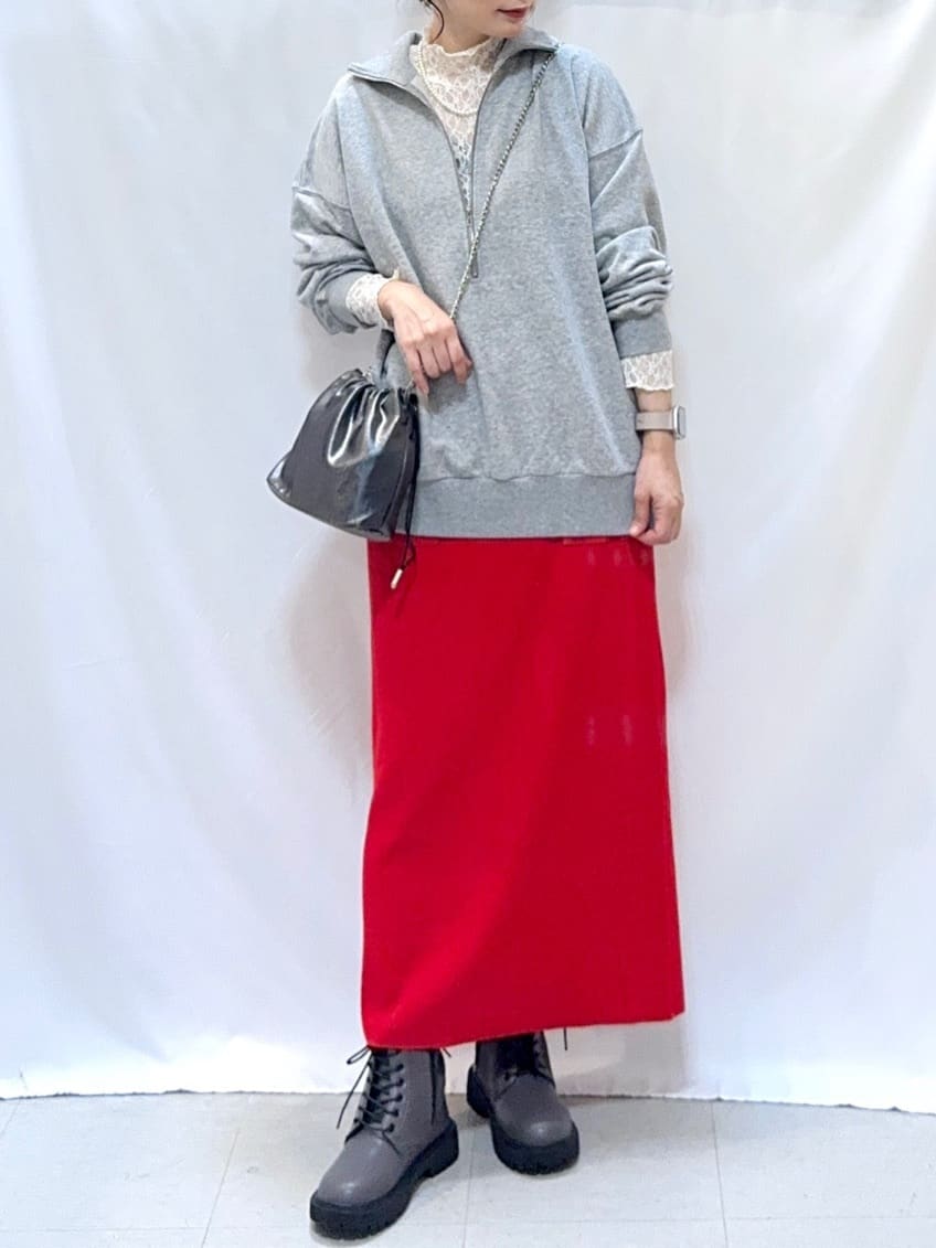 𝐇𝐢𝐫𝐨𝐦𝐢さんの「SHOO･LA･RUE｜【S-LL】上品なレースハイネックトップス」を使ったコーディネート