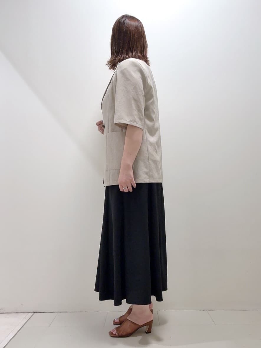 YUIさんの「UNTITLED｜【吸水速乾/洗える】ハーフスリーブジャケット」を使ったコーディネート
