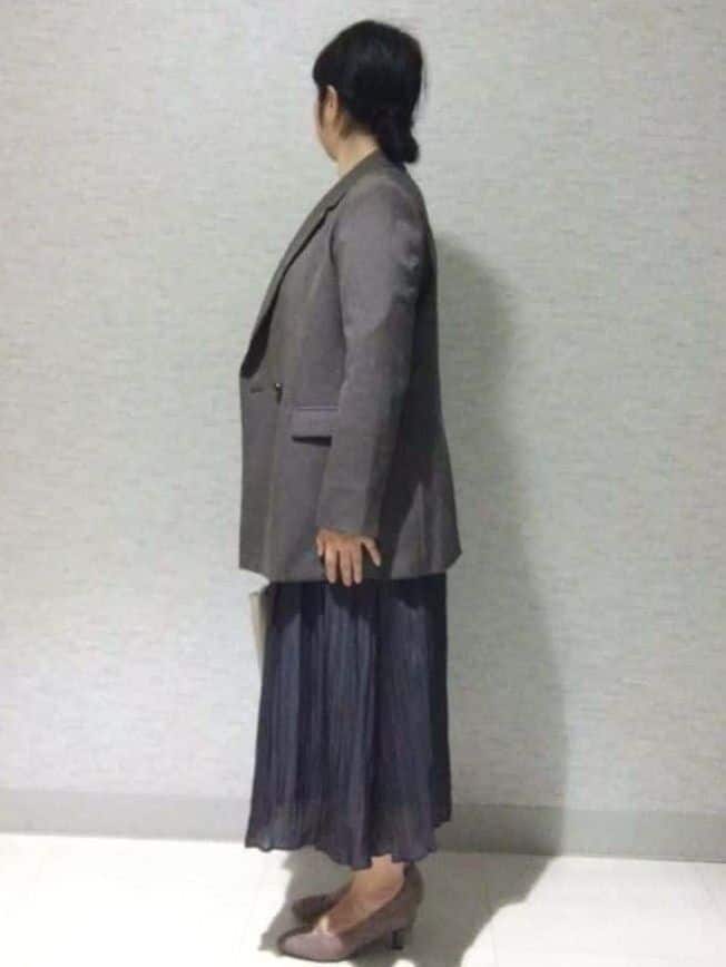 sakoさんの「Reflect｜【選べる6色／長く着られる◎】ボートネックニット」を使ったコーディネート