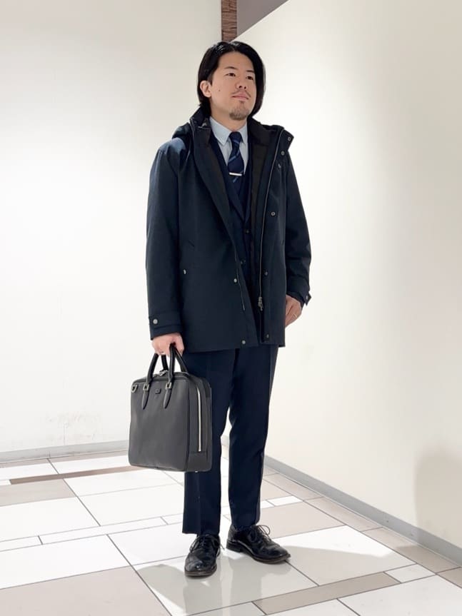 及川さんの「TAKEO KIKUCHI｜【3WAY】ドビー ダウンライナー付ブルゾン」を使ったコーディネート